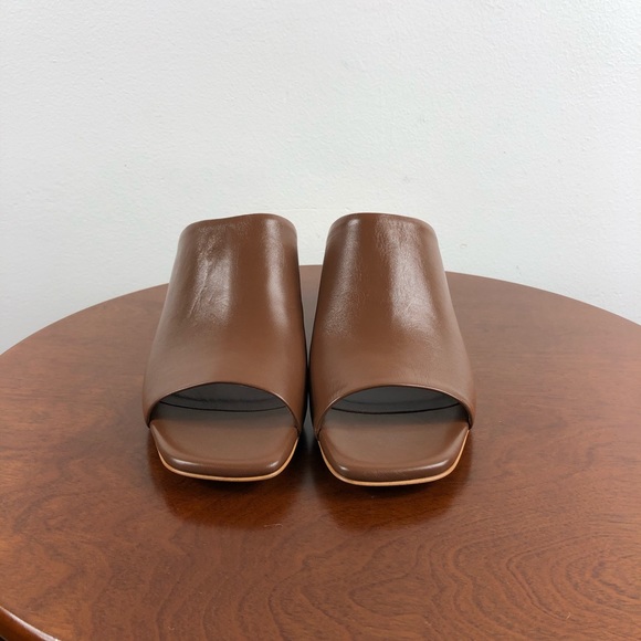 EVERLANE The Leather Mule Sandal In Chocolate 8 - Picture 3 of 16